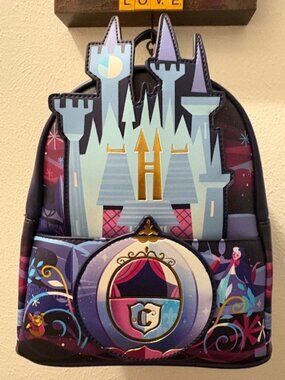 NWT Loungefly Disney Cinderella Castle Series Mini Backpack